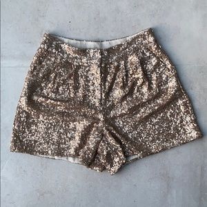 WAREHOUSE SEQUIN SHORTS